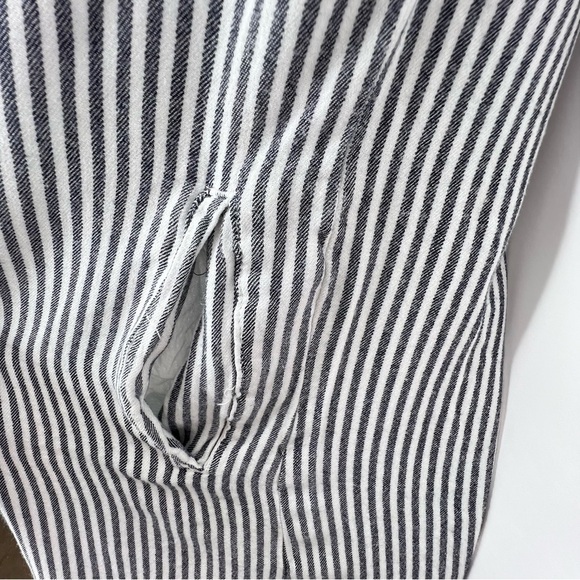 Thread+Supply Black & White Vertical Stripe Soft Tunic Top/Dress Women Sz Small - Picture 5 of 10